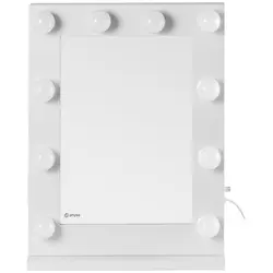 Espejo Hollywood - blanco - 10 LED - rectangular