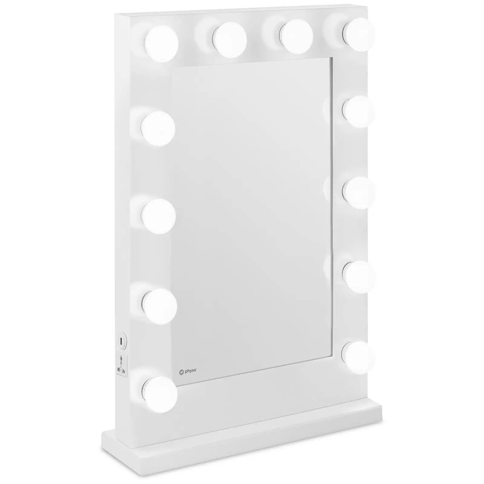 Espelho de maquiagem - LED - 78 x 50 cm - 12 lâmpadas LED