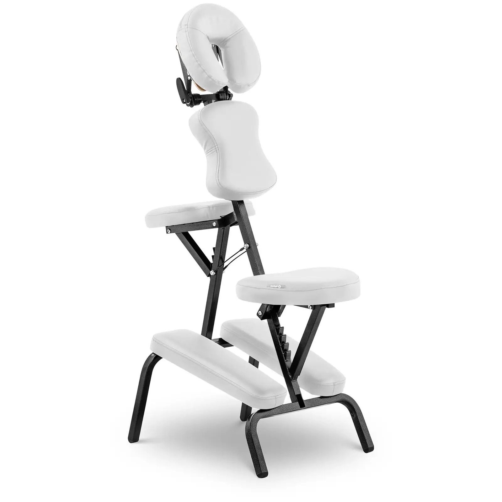 Chaise de massage pliante - 26 x 46 x 104 cm - 130 kg - Blanc