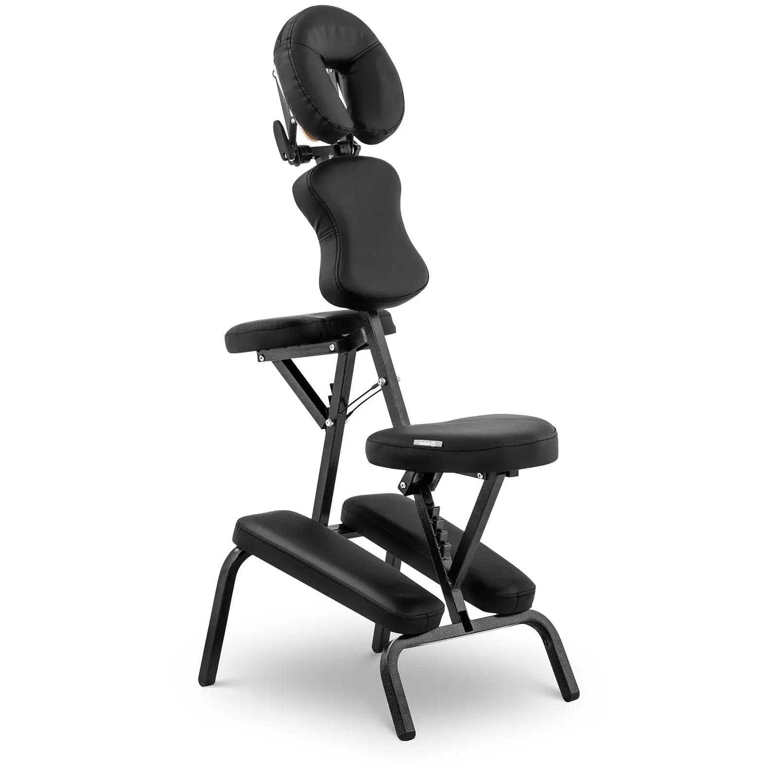 Skládací masážní židle 26 x 46 x 104 cm 130 kg Černá - Masážní lehátka physa