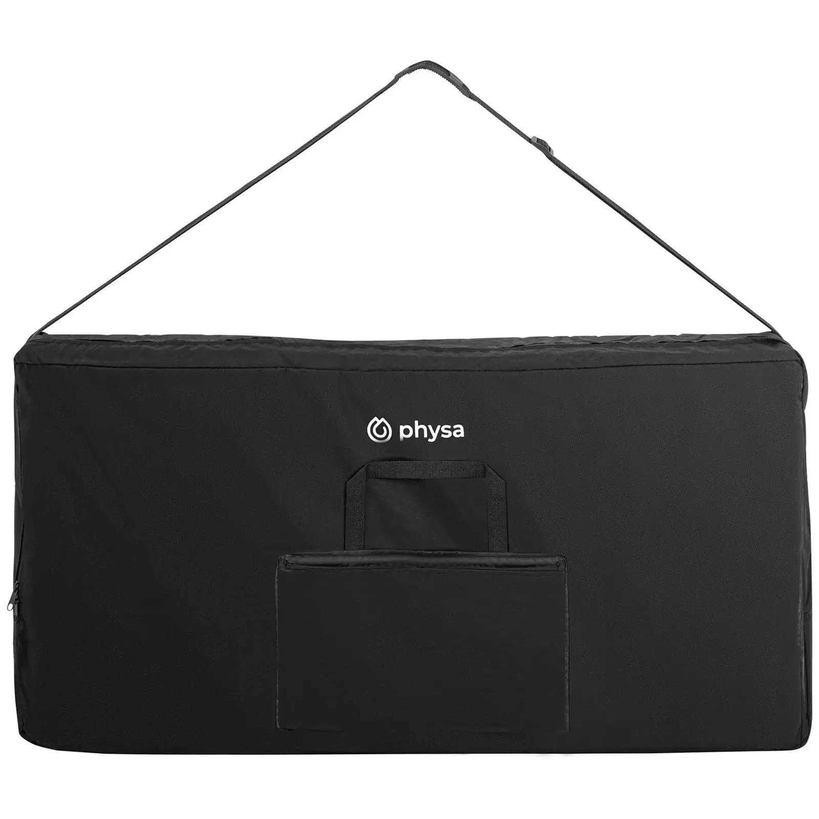 Összecsukható masszázsszék - 47 x 72 x 115 cm - 160 kg - Fekete (Párnázat anyaga: Szintetikus bőr (PVC))
