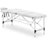 Lettino da massaggio portatile - 185 x 60 x 59 cm - 180 kg - Bianco