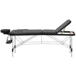 Skládací masážní lehátko - 185 x 60 x 59 cm - 180 kg - Černá