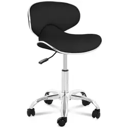 Krzesło kosmetyczne - 48 -  62 cm - 150 kg - czarne