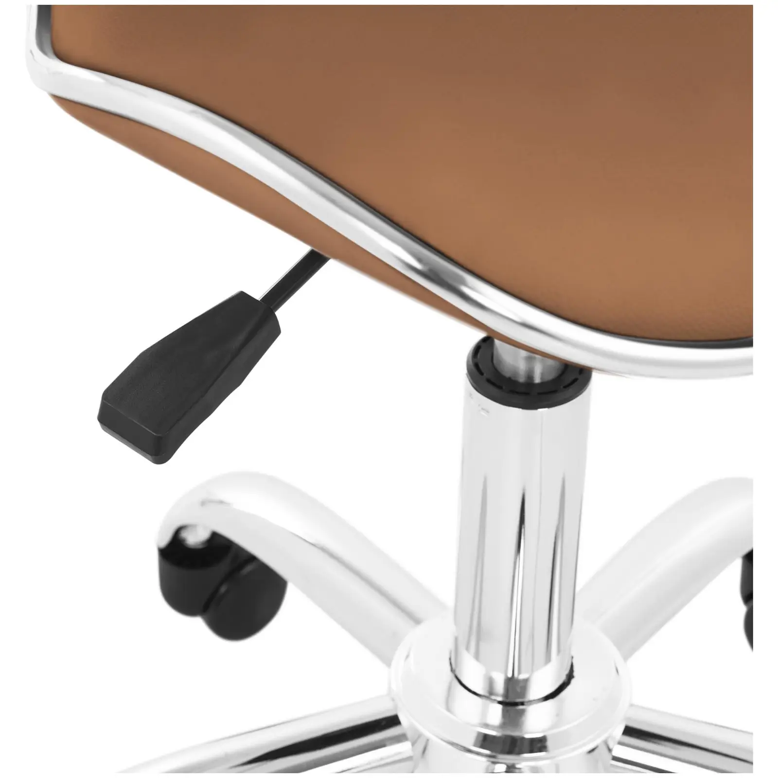 Stool Chair with Back  - Seat Height 48 - 62Cm / Height 68 - 82Cm mm - 150 kg - Cappuccino