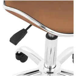 Arbeidsstol med hjul - Sittehøyde 48 - 62 cm / høyde 68 - 82 cm mm - 150 kg - Cappuccino