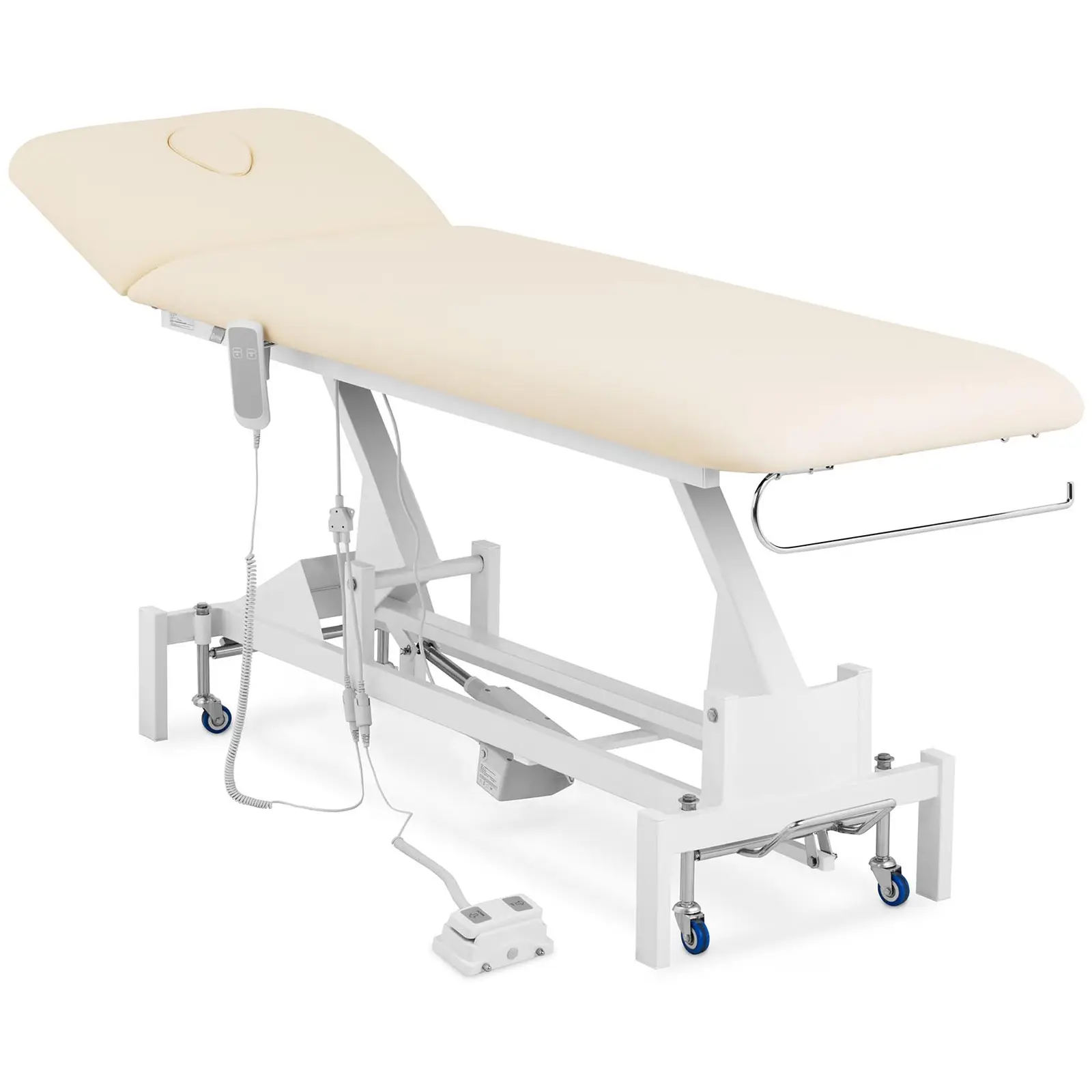 Elektrisk massagebänk - 50 W - 200 kg - Beige