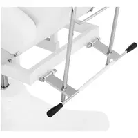 Lettino per estetista idraulico - 197 x 61.5 x 61 cm - 200 kg - Bianco