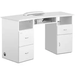 Manicure Station - dust collector - 3 drawers - fibreboard