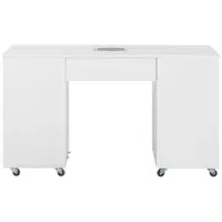 Manicure Station - dust collector - 6 drawers - wheels - MDF