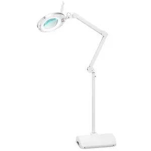 Lampada per estetista con lente di ingrandimento - LED - 5 dpt - 820 lm - 10 W - Morsetto da tavolo