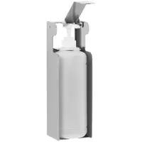 Dispenser - voor handdesinfectie - 1.000 ml - wandmontage - roestvrij staal