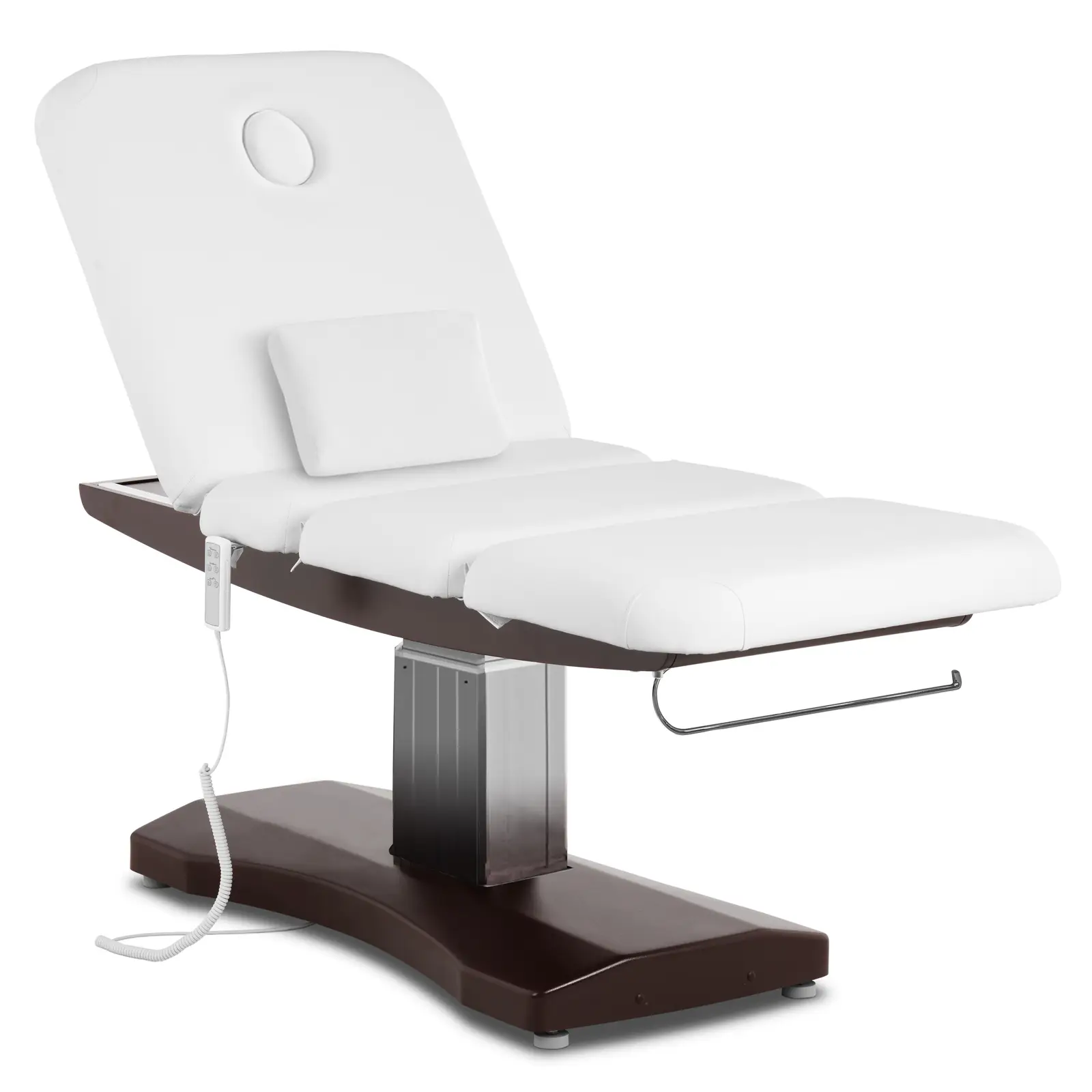 Łóżko do masażu - 3 silniki - 300 W - 200 x 75 x 66 - 91 cm - 175 kg - brązowy / biały - Zdjęcie produktu