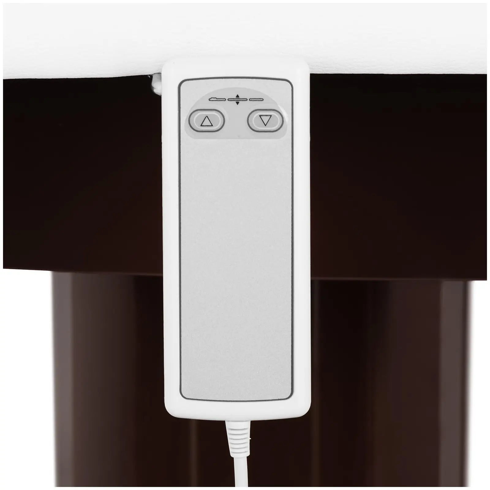 Massageliege - 1 Motor - 300 W - 200 x 75 x 66 - 91 cm - 175 kg - braun / weiß (Breite Bett: 75 cm)