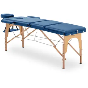 Kokoontaitettava hierontapöytä - 185 x 60 x 60-85 cm - 227 kg - sininen