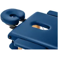 Massagebriks sammenklappelig - 185 x 60 x 60-85 cm - 227 kg - blå