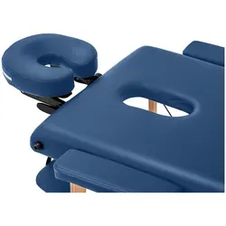 Сгъваема масажна маса - 185 x 60 x 63-86 см - 227 кг - синя