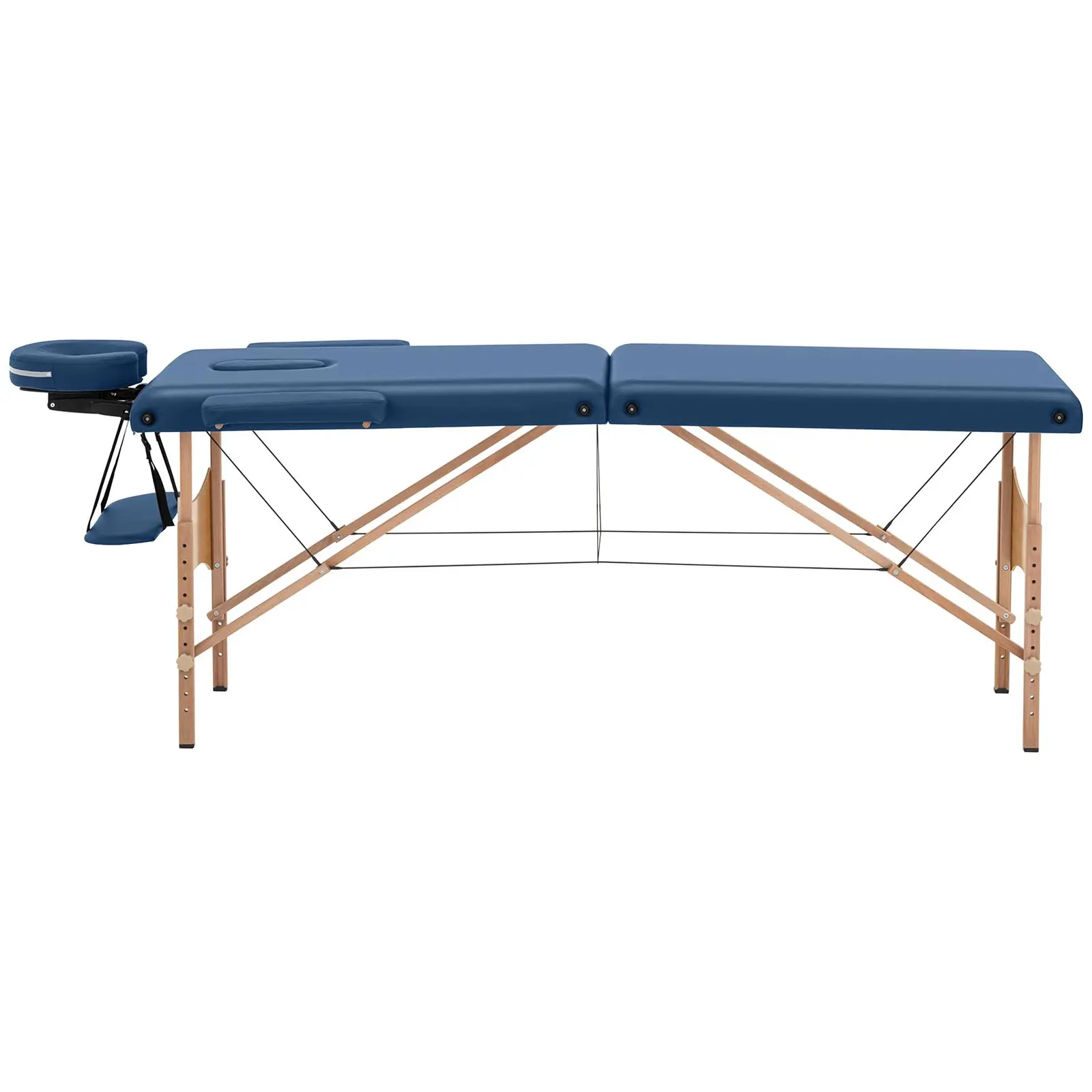 Hopfällbar massagebänk - 185 x 60 x 63-86 cm - 227 kg - Blå