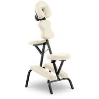 chaise de massage pliante - 130 kg - Beige