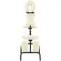 Cadeira de massagem dobrável - 130 kg - Bege