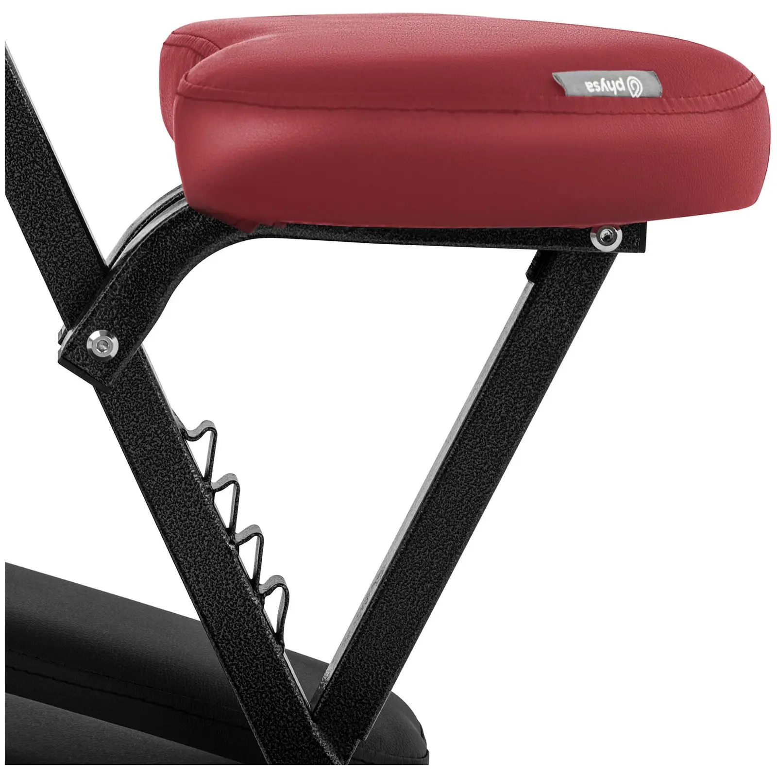 Chaise de massage pliante - 130 kg - Rouge