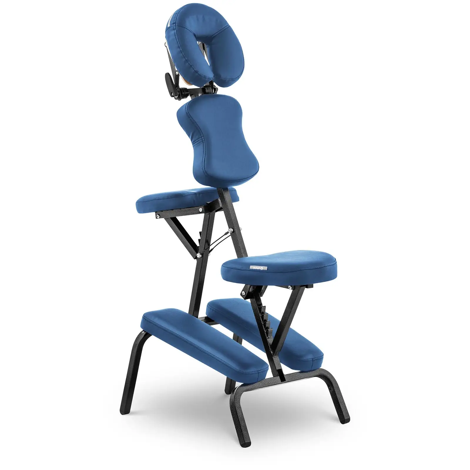 Chaise de massage pliante - 47 x 72 x 115 cm - 160 kg - Bleu