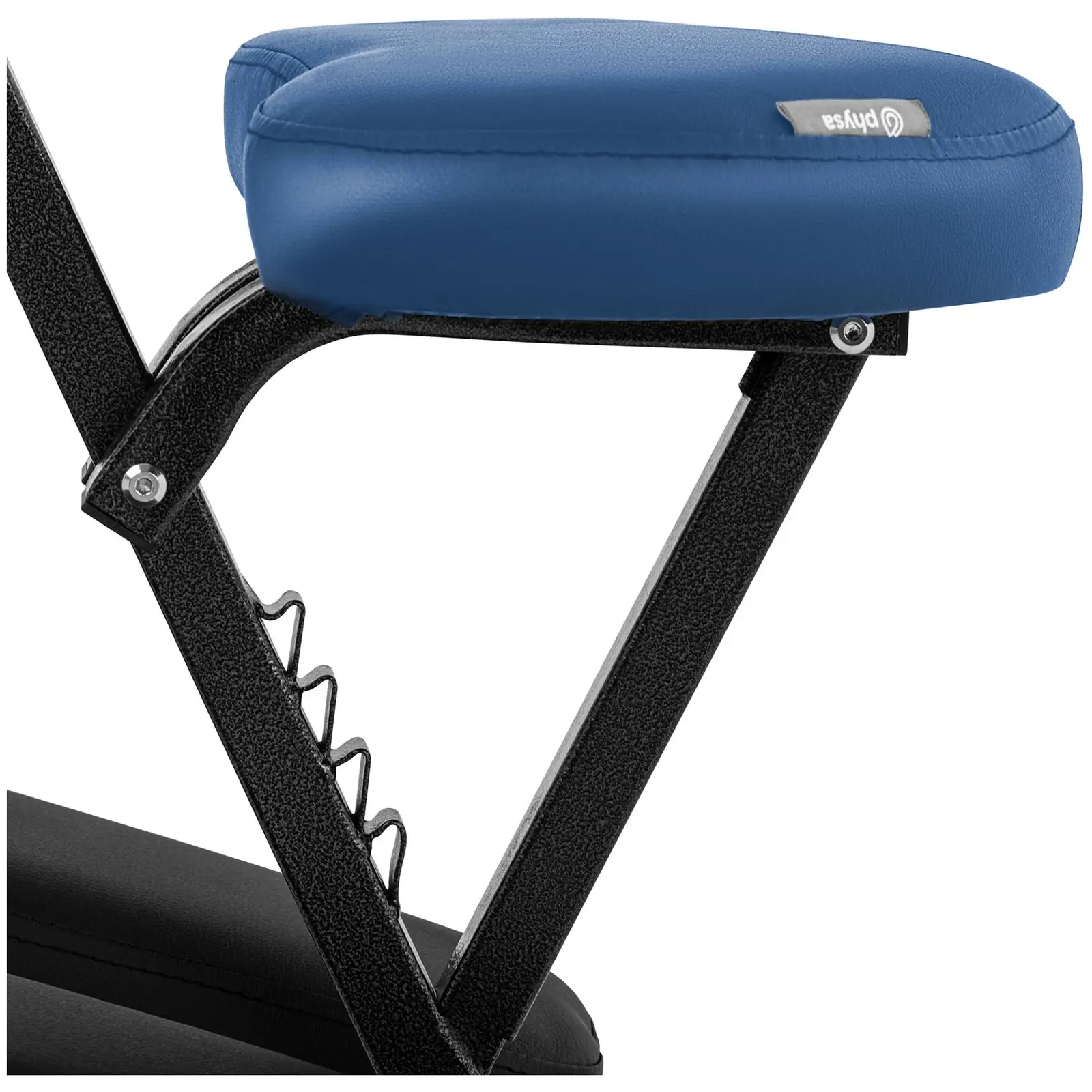 Chaise de massage pliante - 47 x 72 x 115 cm - 160 kg - Bleu (Charge max.: 160 kg)