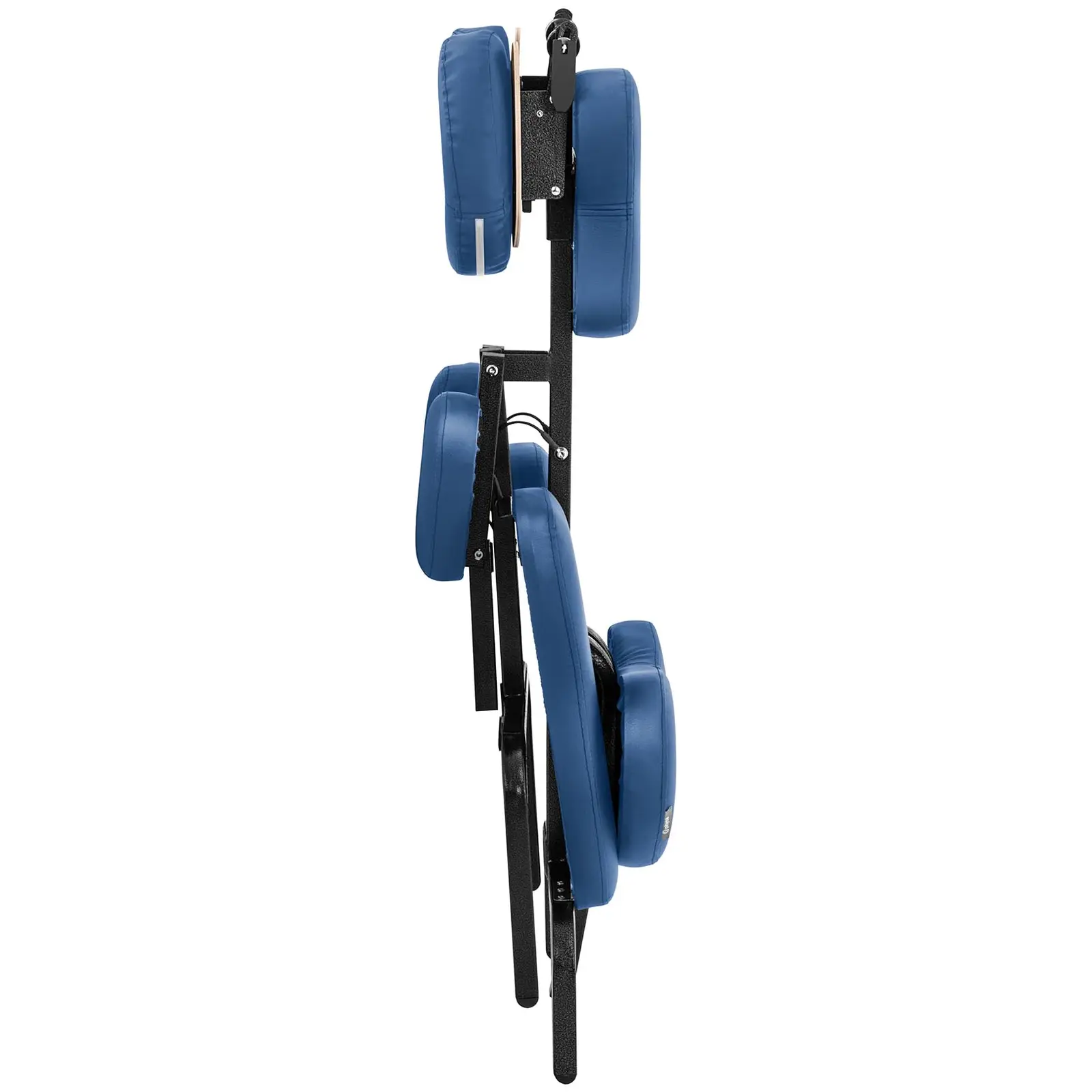 Chaise de massage pliante - 47 x 72 x 115 cm - 160 kg - Bleu (Épaisseur rembourrage: 65 mm)