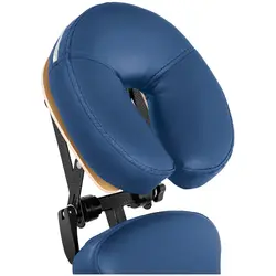 Składane krzesło do masażu  - 130 kg - niebieskie
