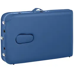 Table de massage pliante - 185 x 60 x 60 - 81 cm - 180 kg - Bleu