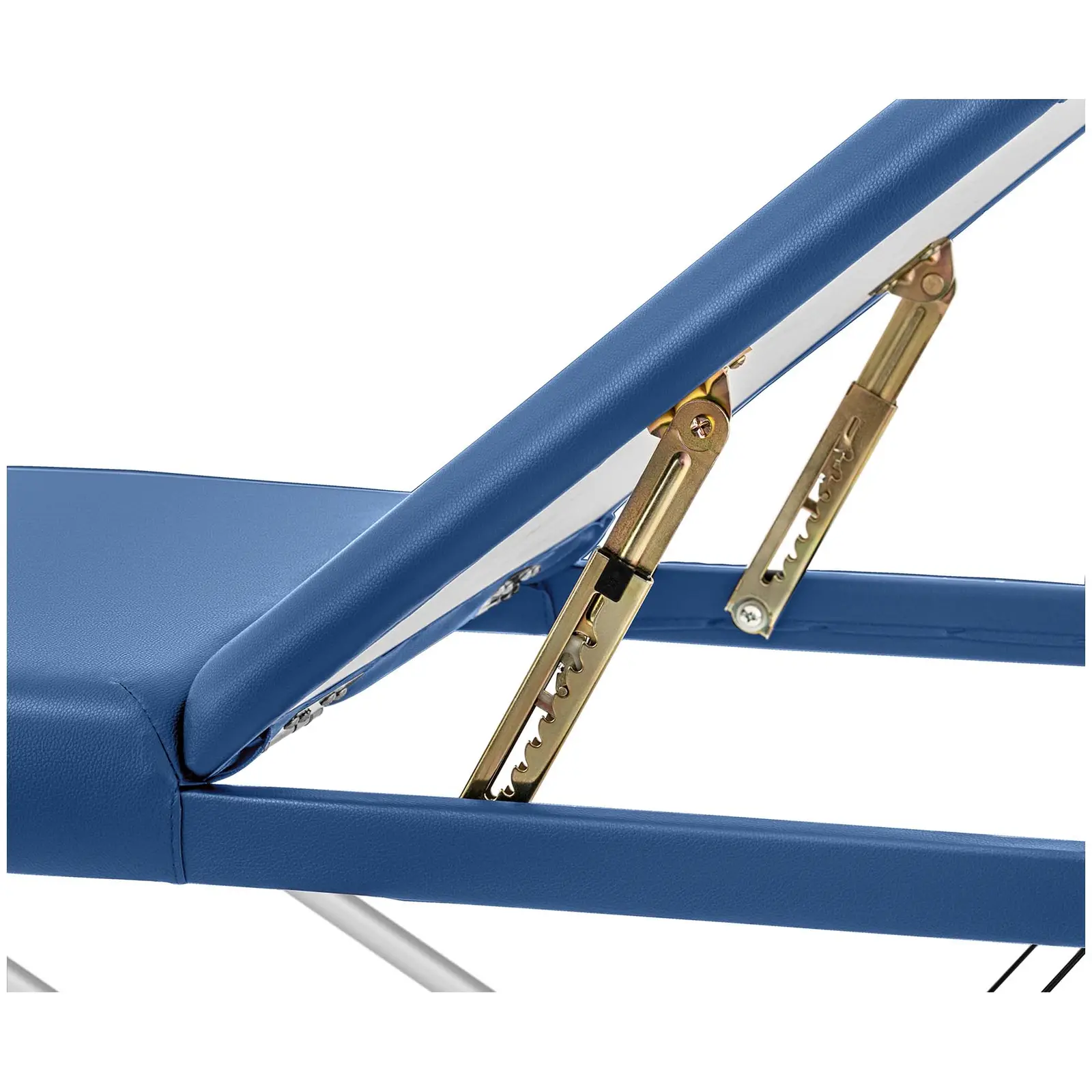 Skládací masážní lehátko - 3 zóny - 185 x 60 x 59–80 cm - 180 kg - modré (Maximální výška: 80 cm)