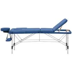 Table de massage pliante - 185 x 60 x 60 - 81 cm - 180 kg - Bleu