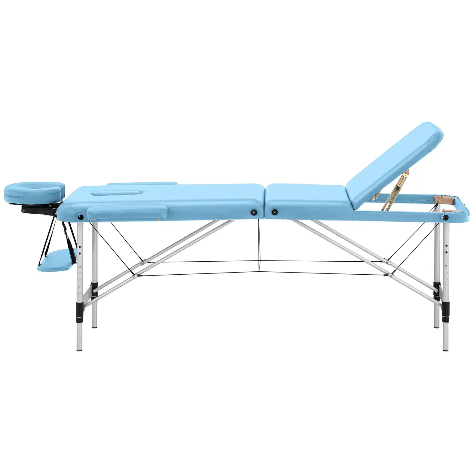 Table de massage pliante - 185 x 60 x 60-81 cm - 180 kg - Turquoise - 4