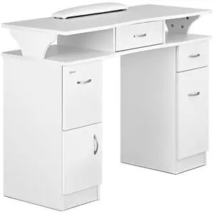 Manicure Station - 1,037 x 408 x 800 mm - White - with hand rest