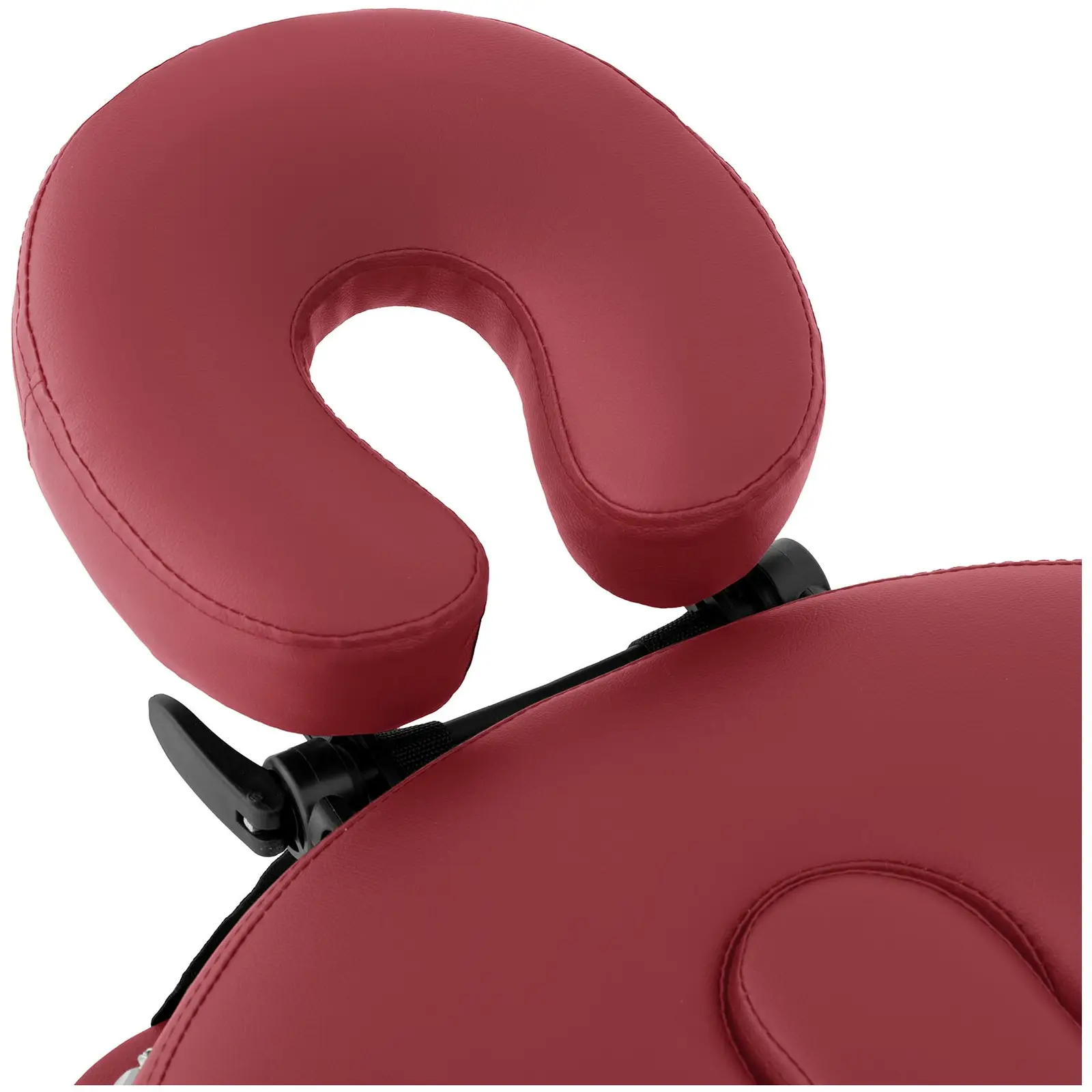 Table de massage pliante - 3 zones - 185 x 70 x 62-86  cm - 220 kg - Rouge (Largeur lit: 70 cm)
