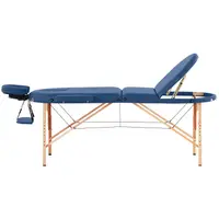Сгъваема маса за масаж - 185-211 x 70-88 x 63-85 см - 227 кг - синя
