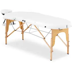 table de massage pliante - 185-211 x 70-88 x 63-85 cm - 227 kg - Blanc