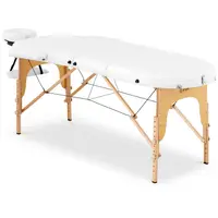 Kokoontaitettava hierontapöytä - 185-211 x 70-88 x 63-85 cm - 227 kg - valkoinen