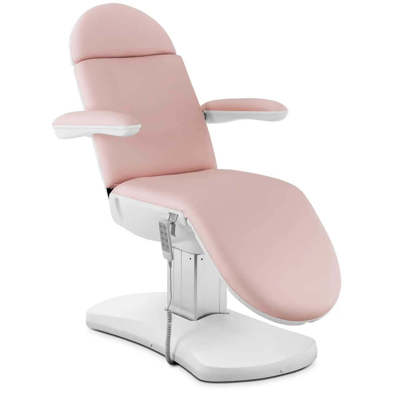 Behandlerbriks - elektrisk - 4 motorer - 350 W - 190 x 55 x 67 - 87 cm - 150 kg - rosa / hvid