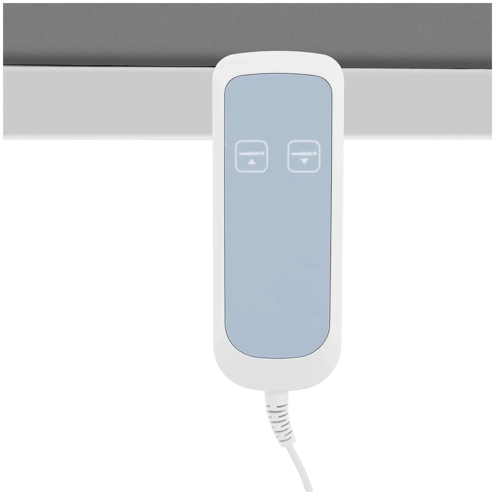 Elektrické masážní lehátko - 1 motor - 100 W - 185 x 63 x 47–90 cm - 150 kg - bílá/šedá (Šířka postele: 63 cm)