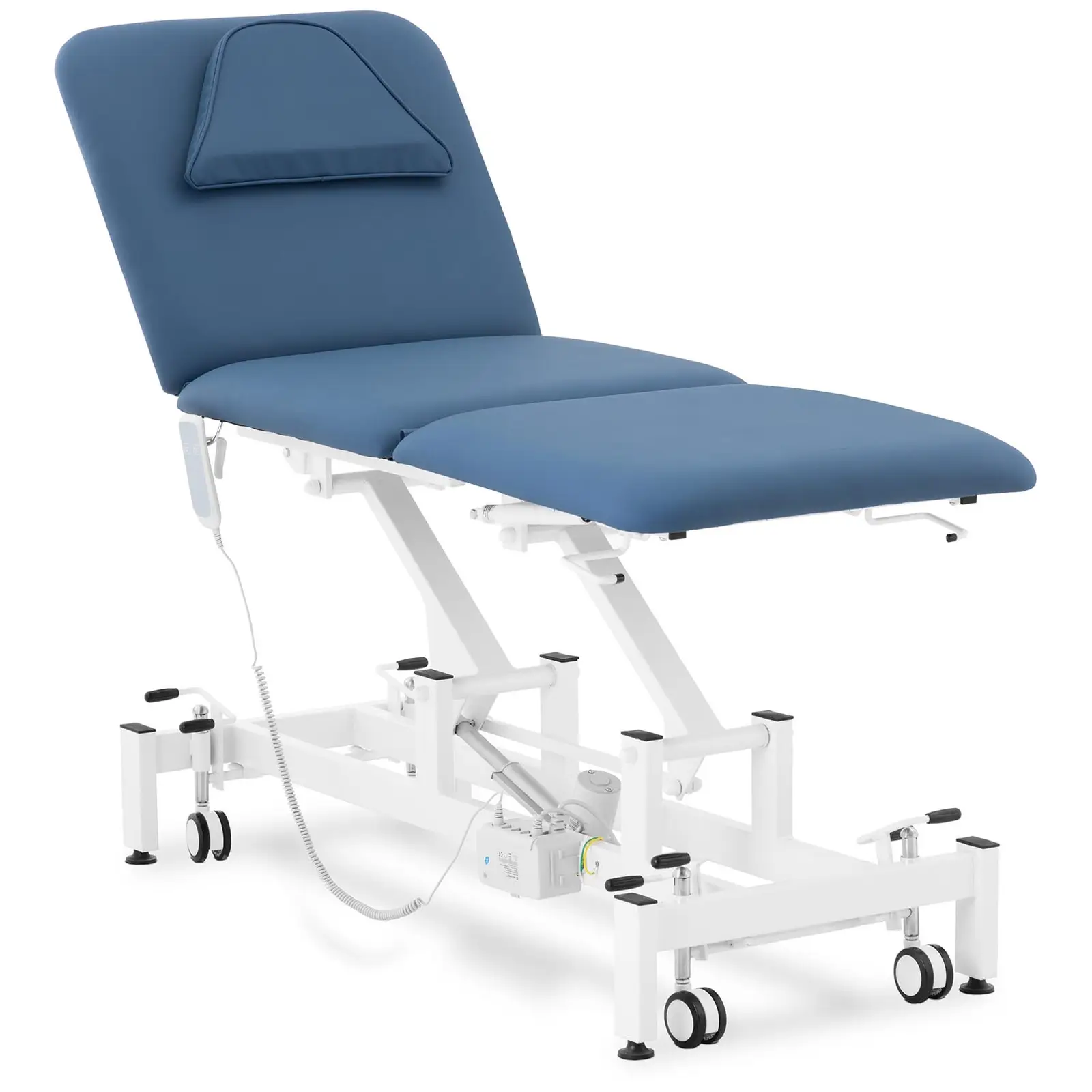 Električna masažna miza - 50 W - 150 kg - modra, bela