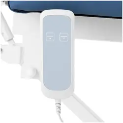 Elektrisk massagebänk - 50 W - 150 kg - Blå, Vit