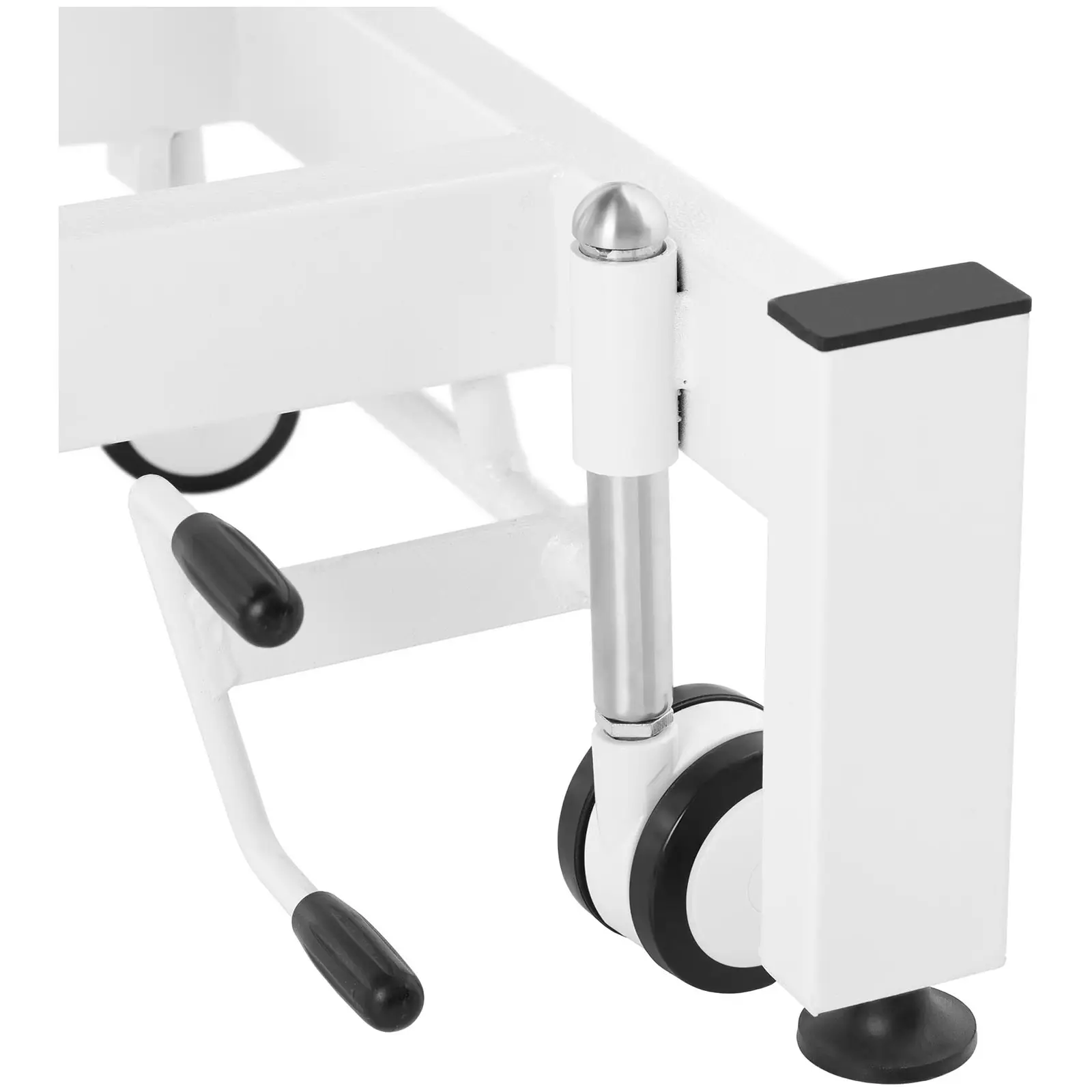 Elektrické masážní lehátko - 1 motor - 100 W - 185 x 63 x 47–90 cm - 150 kg - bílá/modrá (Délka postele: 185 cm)