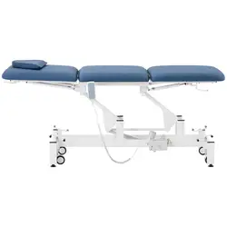 Elektrisk massagebänk - 50 W - 150 kg - Blå, Vit