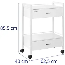 Salon Trolley - 2 drawers - 62.5 x 40 x 85.5 cm