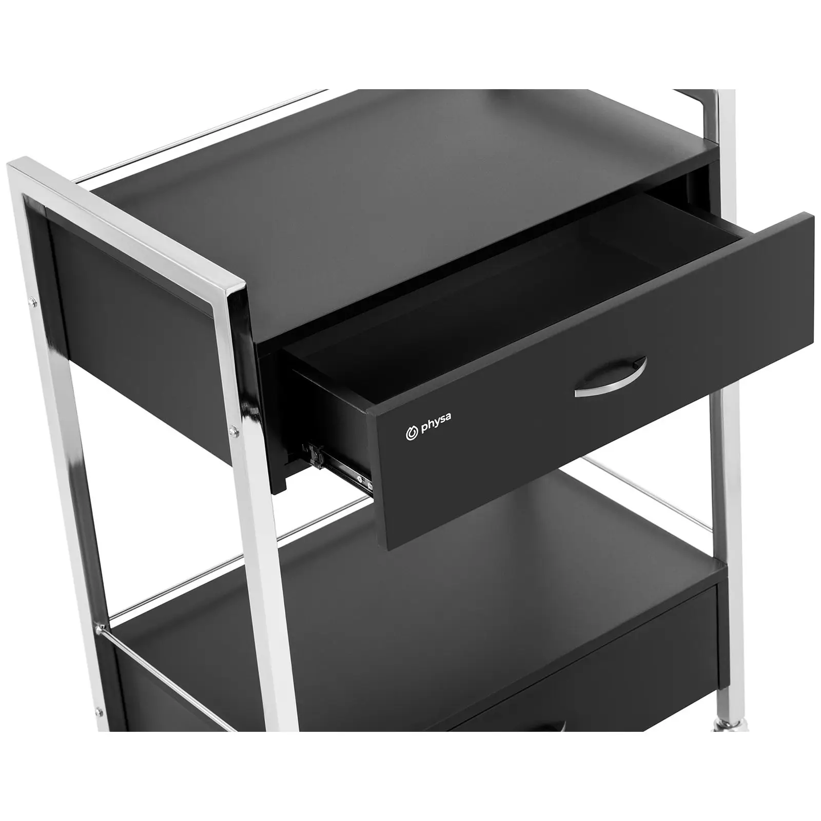 Kosmetický vozík – 2 zásuvky – 62 x 38 x 86.5 cm (Nosnost police: 15 kg)