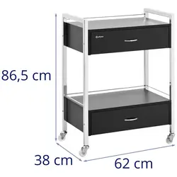 Salon Trolley - 2 drawers - 62 x 38 x 86.5 cm