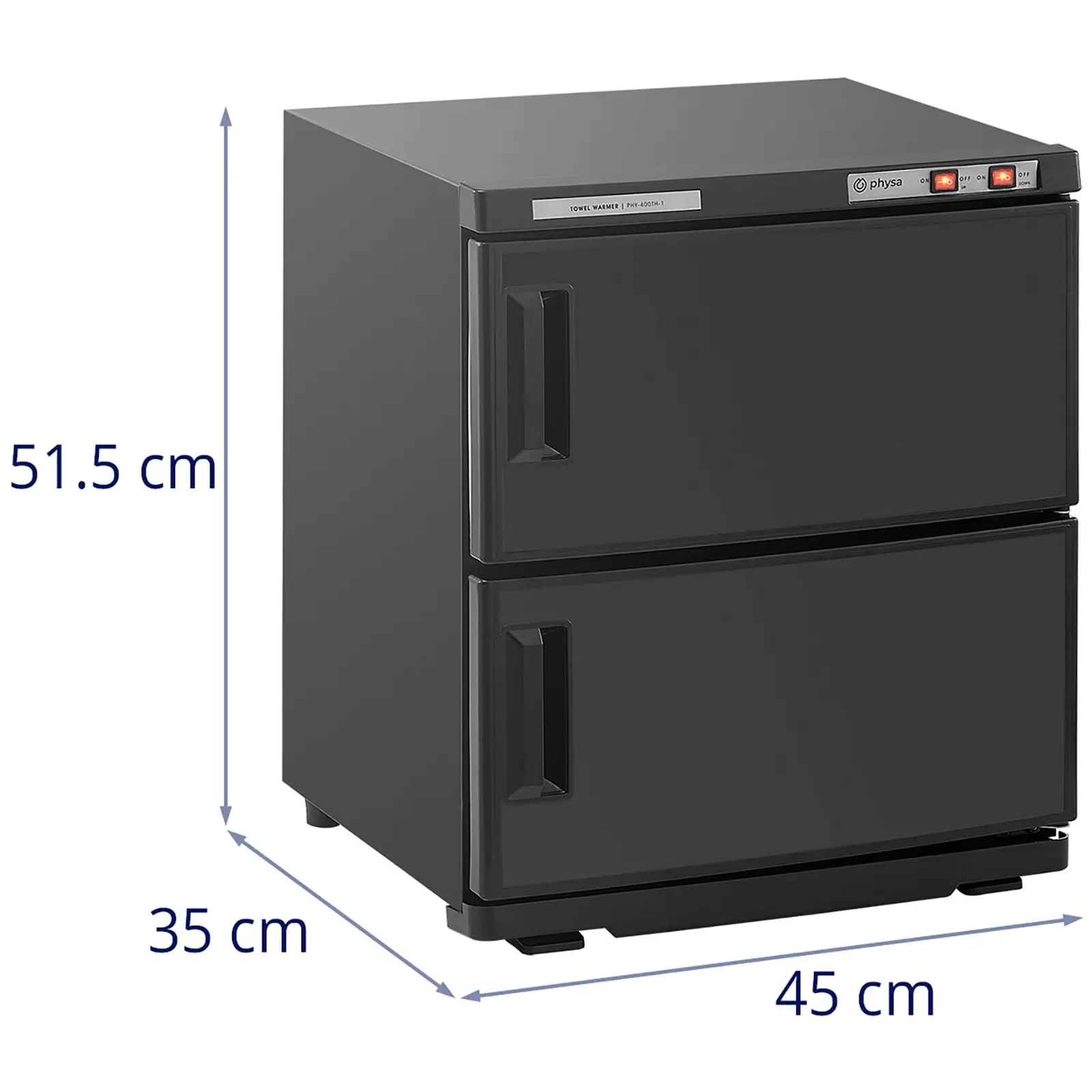 Varmeskab til håndklæder - med UV- sterilisator - 70 °C - 450 W - 32 l