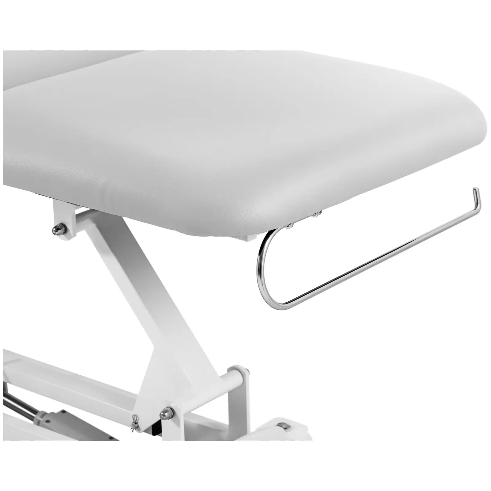 Elektrické masážní lehátko - 3 motory - 300 W - 185 x 67 x 62–84 cm - 200 kg - bílé (Maximální zatížení: 200 kg)