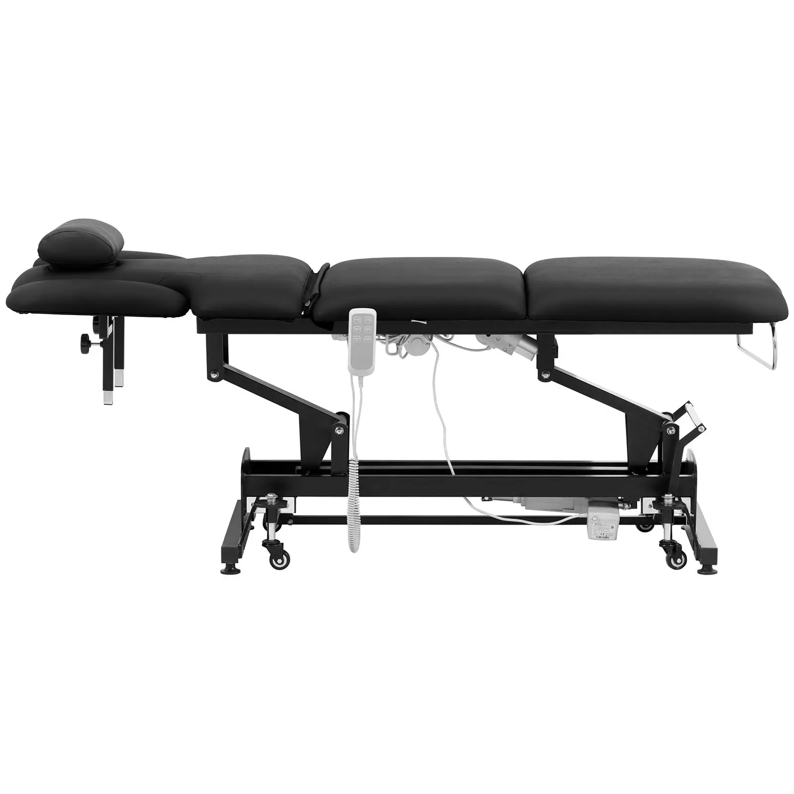 Table de massage électrique - 3 moteurs - 300 W - 185 x 67 x 62 - 84 cm -  200 kg - Noir (Hauteur min: 62 cm)